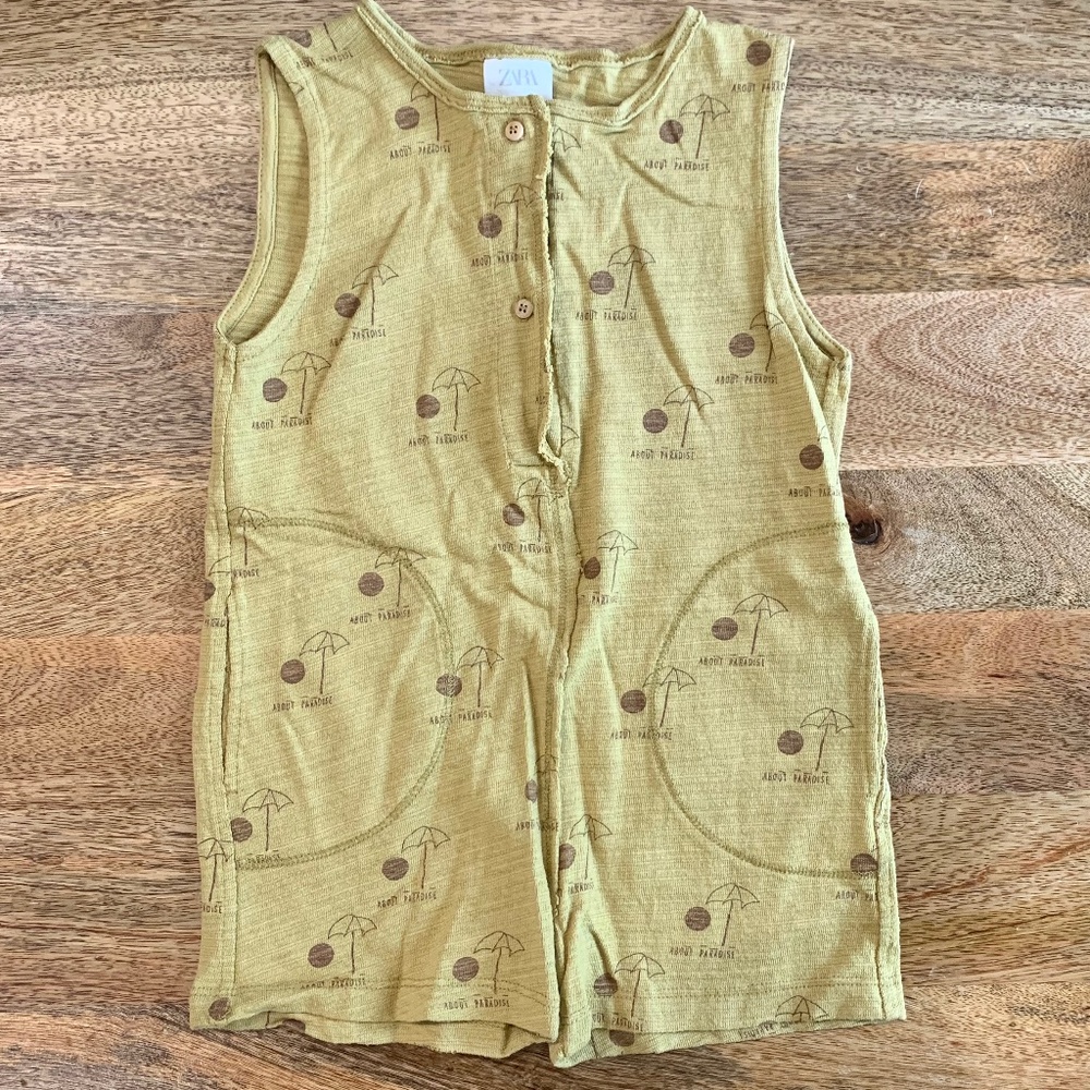 Zara "About Paradise" Romper Sz 18-24mo